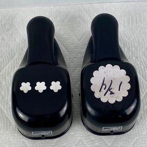 2 Stampin' Up! Tab Tag Flower Trio Paper Shaper Punch Scrapbook Craft Punches